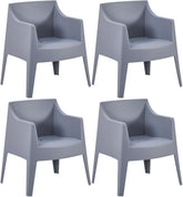4er Set Stühle Bartal - grau
