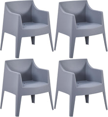 4er Set Stühle Bartal - grau