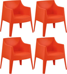 4er Set Stühle Bartal - orange