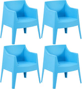 4er Set Stühle Bartal - blau