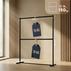 Kleiderst�nder Helga 150x185 cm - schwarz