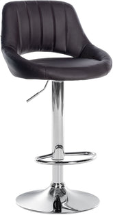 Barhocker Milet Kunstleder chrom - braun