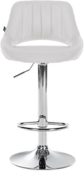 Barhocker Milet Kunstleder chrom - wei�