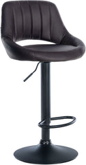 Barhocker Milet Kunstleder schwarz - braun