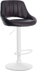 Barhocker Milet Kunstleder wei� - braun