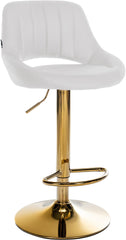 Barhocker Milet Kunstleder gold - wei�