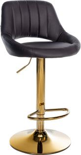 Barhocker Milet Kunstleder gold - braun