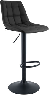 Barhocker Mapun Kunstleder - schwarz