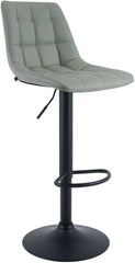 Barhocker Mapun Kunstleder - grau
