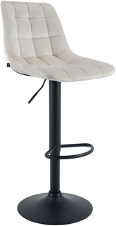 2er Set Barhocker Mapun Samt - creme