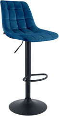 Barhocker Mapun Samt - blau
