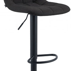 2er Set Barhocker Mapun Stoff - schwarz