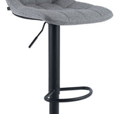 2er Set Barhocker Mapun Stoff - grau