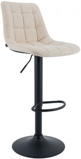 Barhocker Mapun Stoff - creme