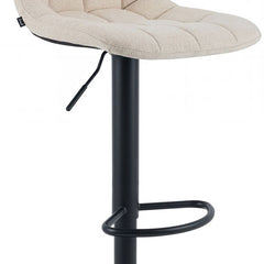2er Set Barhocker Mapun Stoff - creme