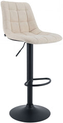 Barhocker Mapun Stoff - creme