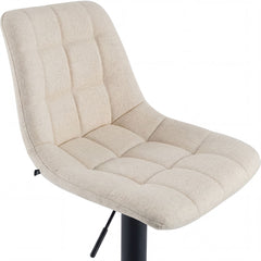 Barhocker Mapun Stoff - creme
