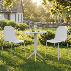 Gartenmöbel-Set Torin mit 2 Stühlen - weiß