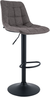 Barhocker Mapun Stoff - dunkelgrau