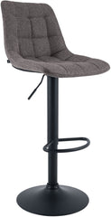 Barhocker Mapun Stoff - dunkelgrau