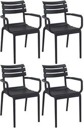 4er Set Stühle Paris - schwarz