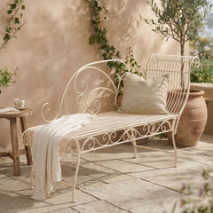 Gartenbank Karma - antik-creme