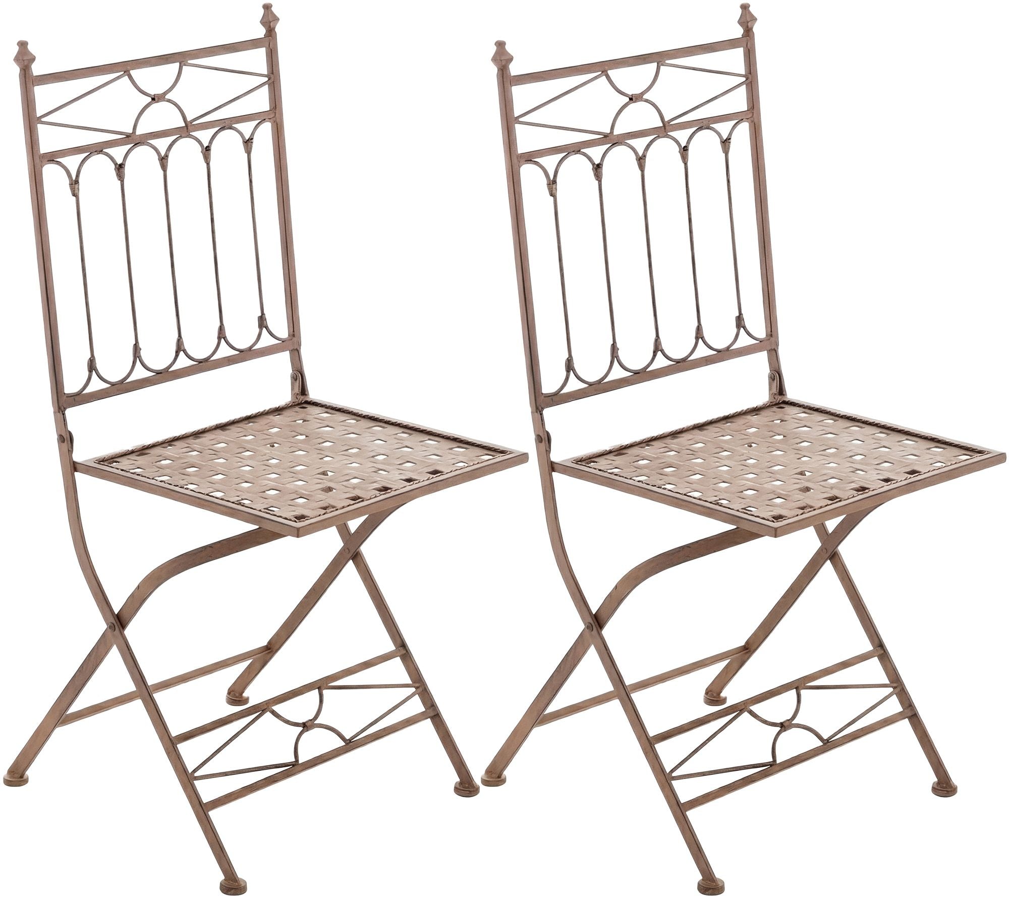 2er Set Klappstuhl Asina - antik braun by Dropshipping-Europe – M�bel