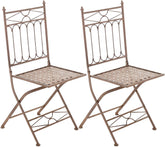 2er Set Klappstuhl Asina - antik braun by Dropshipping-Europe – M�bel