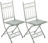 2er Set Klappstuhl Asina - antik-gr�n by Dropshipping-Europe – M�bel