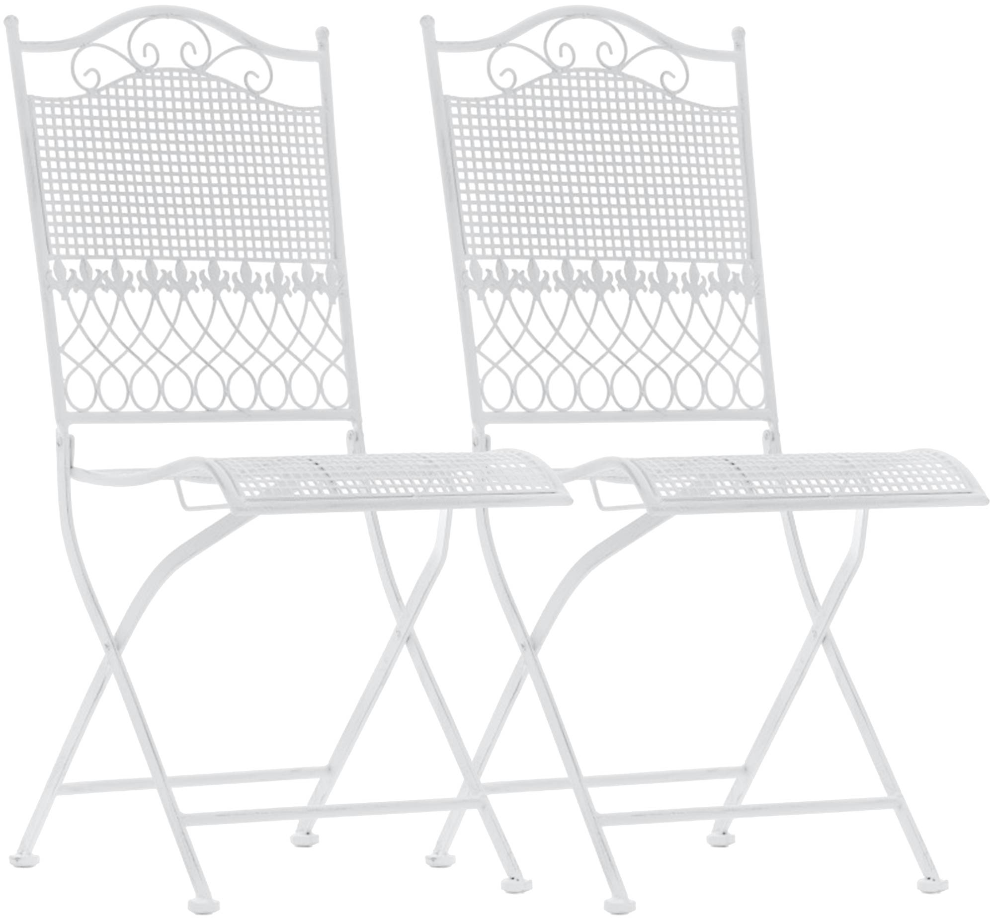 2er Set Gartenst�hle Kiran - wei� by Dropshipping-Europe – Gartenm�bel
