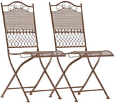 2er Set Gartenst�hle Kiran - antik braun by Dropshipping-Europe – Gartenm�bel