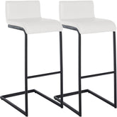 2er Set Barhocker Newport B Kunstleder - wei�