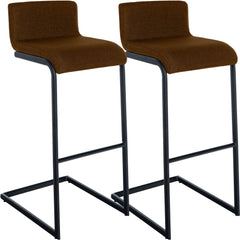 2er Set Barhocker Newport B Stoff - braun