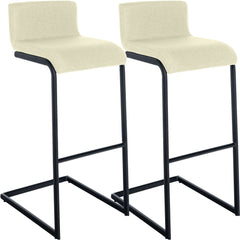 2er Set Barhocker Newport B Stoff - creme