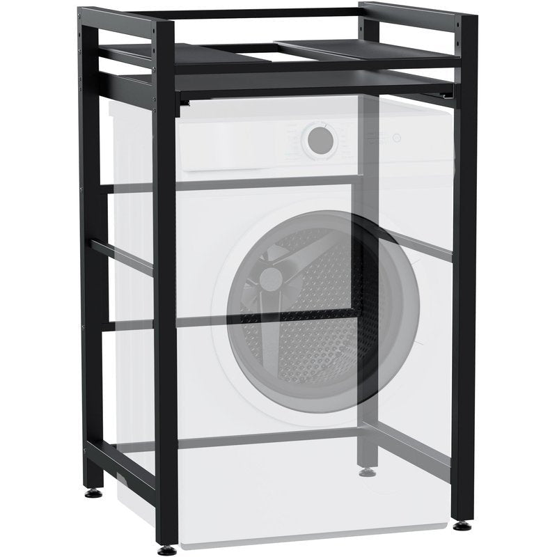 Waschmaschinenregal Juri - schwarz by Dropshipping-Europe – M�bel