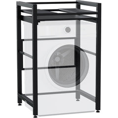 Waschmaschinenregal Juri - schwarz by Dropshipping-Europe – M�bel