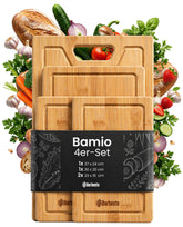 4er Set Schneidebrett Bamio V2 - natura