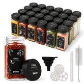 24er Set Gew�rzgl�ser eckig PP - schwarz