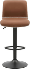 2er Set Barhocker Henchy Kunstleder - braun