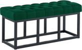 Sitzbank Amun Stoff Schwarz 100 cm - gr�n