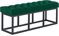 Sitzbank Amun Stoff Schwarz 120 cm - gr�n