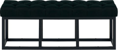 Sitzbank Amun Stoff Schwarz 120 cm - schwarz