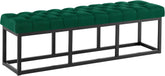 Sitzbank Amun Stoff Schwarz 150 cm - gr�n