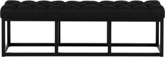 Sitzbank Amun Stoff Schwarz 150 cm - schwarz