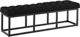 Sitzbank Amun Stoff Schwarz 150 cm - schwarz