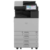 Stampante multifunzione RICOH 29978 - RICOH 419345 Computer con touchscreen, 4 cassetti carta e design professionale per ufficio.