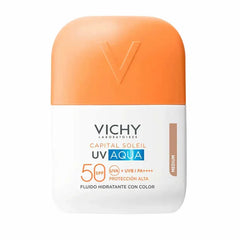 Vichy Capital Soleil UV Aqua Fluido Idratante Tinto SPF50+ 50ml per una pelle protetta e luminosa.