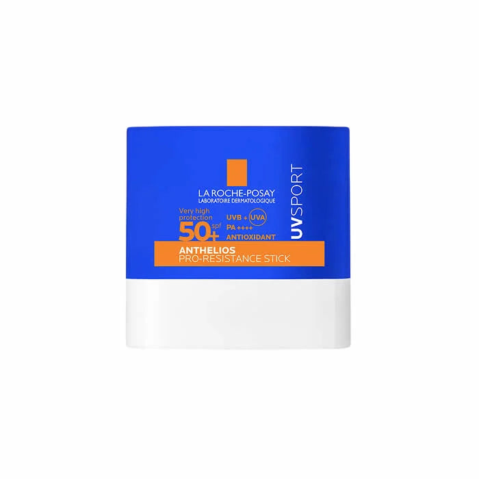 Stick solare La Roche Posay Anthelios UV Sport Pro Resistance SPF50+ per una protezione efficace e duratura contro i raggi UV.