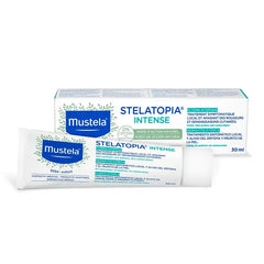 Crema Mustela Stelatopia Intense 30ml, ideale per pelle secca e sensibile dei neonati, idrata e lenisce efficacemente.