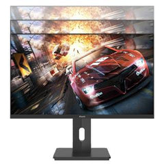 Schermo ATLANTIS A05-HX27IFD-HCM con grafica dinamica da corsa, pannello da 27'' perfetto per esperienze immersive e fluide.
